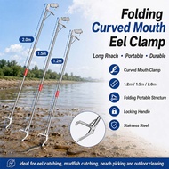 Stainless Catcher Snake Grabber Foldable Snake Tong Snake Clamps Snake Hook Snake Catcher Wide Jaw T