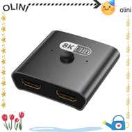 OLINI HDMI Switch, 8k@60HZ 4K@120HZ HDMI Splitter, Advanced Bidirectional Two-In One-Out High-defini