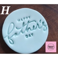 Father's Day Fathers Day Fondant Stamp Cookie Cutter