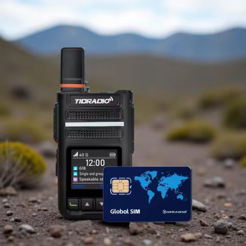 TIDRADIO TD-G18 Global POC Radio with 1 Year SIM Card Walkie Talkie Long Range 4G Network 2 Way Radi