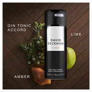 David Beckham Classic Deodorant Spray For Him 150ml | Long-Lasting Fresh Masculine Scent