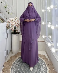 AJE ZAS - Gamis/Jubah/Syari Jumbo Kode-ASTINI Bahan Ceruti
