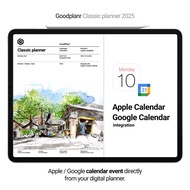 2025 電子手帳 Goodplanr Classic Digital Planner Monday Start
