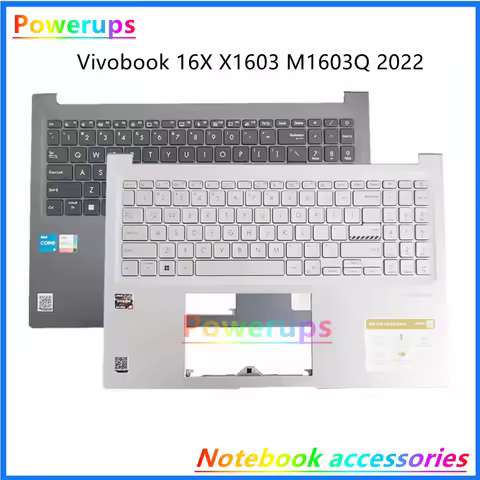 Original Laptop/Notebook US Keyboard Cover/Case/Shell Palmrest For Asus Vivobook 16X X1603 X1603Z M1