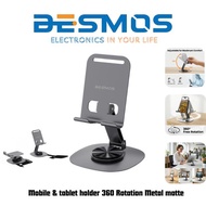 Desmos MX0160 360 Rotation Metal Matte Adjustable for Maximum Comfort Mobile I tablet holder Fold