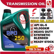 S2U Fuelube Gear Oil Axle RPO 250 4Liter Backhoe Machinery Truck Excavator Minyak Gear Box Mesin Lor