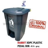 RABBIT XDPC PLASTIC PEDAL BIN - 45Lt - recycle step on pedal bin / trash bin / recycle bin / tong sa