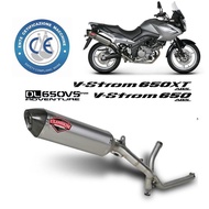 Slip-on Exhaust System For Suzuki Vstorm V-Strom 650 DL650 Muffler Escapes Sliencer Exhaust