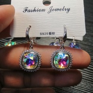 Austria Crystal Swarovski Elements Sunflowers S925 Silver Hooks EarringsEarrings saw