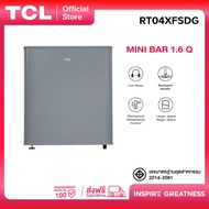 TCL ตู้เย็นมินิบาร์ ขนาด 1.6 Q สีเงิน/ขาว จัดส่งฟรี รับประกัน 10 ปี รุ่น RT04XFSDG ไร้เสียงรบกวน เห