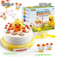 QINJUE Pop Up Board Games, Popping Up Toddler Games Duck Board Games, High Quality Rotating Music Bo