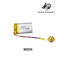 3.7V 450mAh 602035 Li-Polymer Rechargeable Battery For MP3 Bluetooth Speaker A396