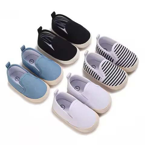 4 Colors Toddler Anti-slip Baby Shoes Baby Canvas Classic Sneakers Newborn Sports Shoes Baby Boys Gi