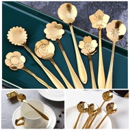Tea Spoon COFFEE Set Cake Spoon Tea Spoon Luxury Classy / Flower Spoon COFFEE Tea Spoon Tea Spoon CO