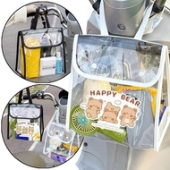 EV Commute Organizer | Waterproof Hanging Bag for Electric Bike Handlebar, Transparent PVC Storage f