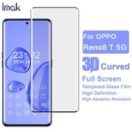 Original Imak Oppo Reno 8T 5G Tempered Glass Reno8 T 5G 3D Curved Full