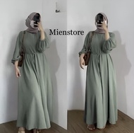 Gamis terbaru 2024 kekinian crinkle airflow / baju gamis 2024 model baru cocok buat lebaran
