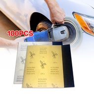 100Pcs Sanding Water Sandpaper Grit 120/180 Liha Waterproof Silicone Carbide Abrasive Paper