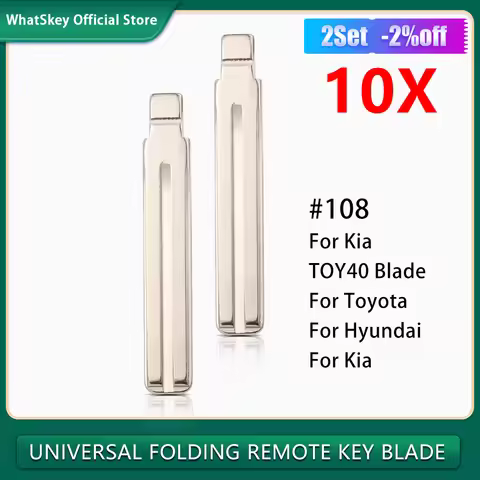 10Pcs/Lot NO.108 Car Key Blade For KIA Spotage RIO K2 K3 K5 For Hyundai I30 IX35 ELANTRA VERNA Toyot