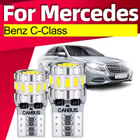 2x For Mercedes Benz C-Class W203 W204 C63 C200 C180 LED Clearance Light Bulb Parking Lamp W5W T10 C