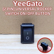 [ 2 PIN ] 15mm x 20.8mm UNIVERSAL ROCKER SWITCH 0N/0FF BUTTON ELECTRICAL PANEL SOCKET / ALAT SUIS KA
