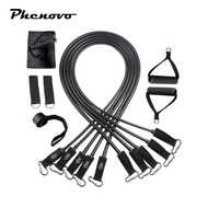 [Phenovo] 5 Resistance Bands Set 5 Tubes Exercise Band carry pouch Gym Equipment