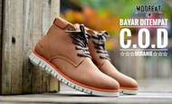 (Bisa Cod) Sepatu Brodo Pria Boots kulit Original Cowok sepatu Kerja Keren Murah Ori Gaya sepatu Cas