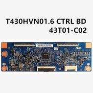 Papan Tcon T430HVN01.6 CTRL BD 43T01-C02 untuk Unit Papan Pengawal LCD UN43J5200AF T430HVN01.6 43T01
