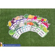 A5 Vegetable Word Card