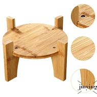 Sturdy Bamboo Beverage Dispenser Stand - Water Pitcher Holder for Liquor Plant Vase