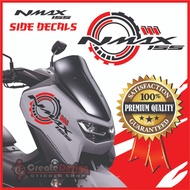 ♞,♘,♙NMAX SIDE FAIRINGS DECALS , NMAX 155  v1 v2 v2.1 STICKER DECALS , YAMAHA NMAX 155 DECALS