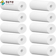 SUYO 10pcs Thermal Paper Rolls, 2.24 x 0.98 Inches White Color Receipt Paper Rolls, 57mm x 25mm Size