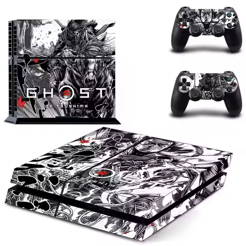 Ghost of Tsushima PS4 Skin Sticker Decal Cover For Console & Controller PS4 Fat Skins Vinyl Accessor