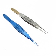 Straight Castroviejo Toothless Tweezers 108Mm With 4.5Mm Tying Platform Microsurgical Instruments Eyelid Forceps Ophthalmic