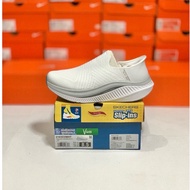 SKE GO WALK MAX CHUSIONING ARCH FIT WHITE ORIGINAL SLIP-ON WHITE SHOES (216353/WHT)