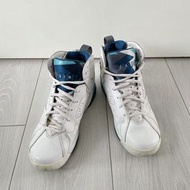 保證正版AIR JORDAN 7第七代百搭白色迷彩藍中高筒球鞋運動鞋籃球鞋