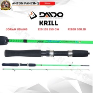 Daido Krill Solid Fiber Fishing Rod 120, 135, 150cm Flexible/Ultralight And Strong