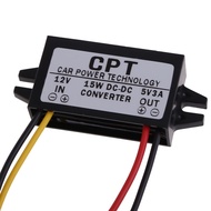 Car Regulator 3A Converter 5V LED to 12V 15W Display Supply Power Power
