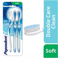 Pepsodent Double Care Clean Sikat Gigi soft Multipack Isi 3