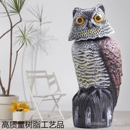 Repeller Burung Taman Simulasi Burung Hantu Simulasi Kepala Bergegar Hiasan Ladang Luaran Umpan Buru