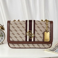 GUESS Vintage womens bag retro printing old flower hobo bag middle-aged bag