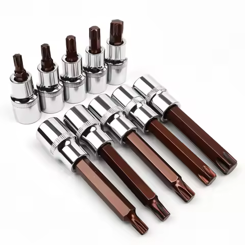 1/2 Torx Bit Socket 1Pcs S2 Star Bits Adapter for Torque Spanner Ratchet Socket Wrench T20 T25 T27 T