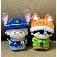 Chodoll fox and rabbit suit 10cm 10cm doll clothes 10cm doll bag 10cm doll accessories