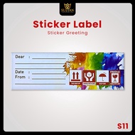 Sticker - Laminating Sticker - Unique Glossy Sticker - S11