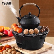 [dksqer] Charcoal Hibachi Grill Mini BBQ Charcoal Grill Patio Cast Iron Camping Stove