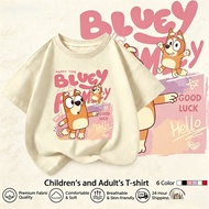 Ready Stock COD Girls Short-Sleeved T-shirt Children Summer Tops Medium Big Children Pure Cotton Hal