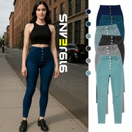 919 JEANS : Womenswear Korean Classic 5 Button Jeans High Waist Stretchable Skinny Jeans Pants