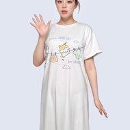 6IXTY8IGHT HILDA BRUSHED JERSEY SLEEP DRESS FOR WOMAN GIRL HW09887