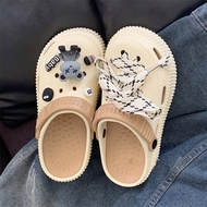 EVA รองเท้าแตะชายหาดแบบหนา EVA สำหรับผู้หญิง ทรงหนา สไตล์สตรีท รองเท้าแตะแบบหนีบ ฤดูร้อน 2023 รองเท้