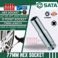SATA 1/2'' DR. 6PT. DEEP SOCKET HEX SOCKET BOX (10-19MM) Sata